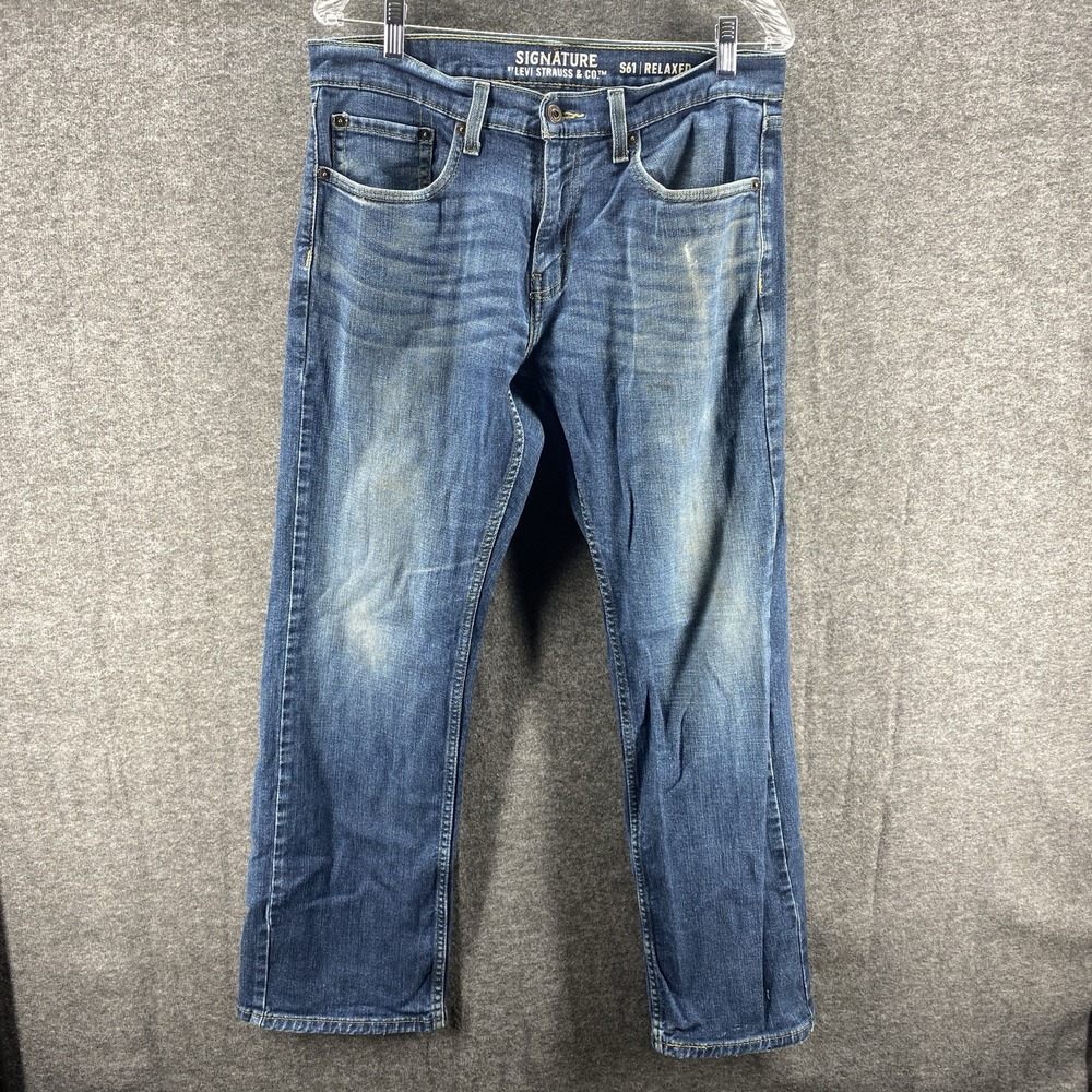 Levi Strauss Jeans Mens 33x30 S61 Relaxed Mid Rise Western Stretch Cowboy